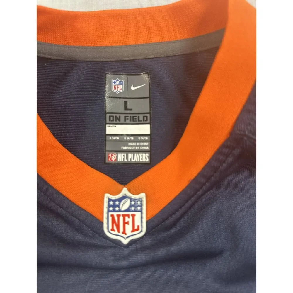 Nike Peyton Manning Denver Broncos #18 Jersey Yth Large (14-16) Blue Orange NFL